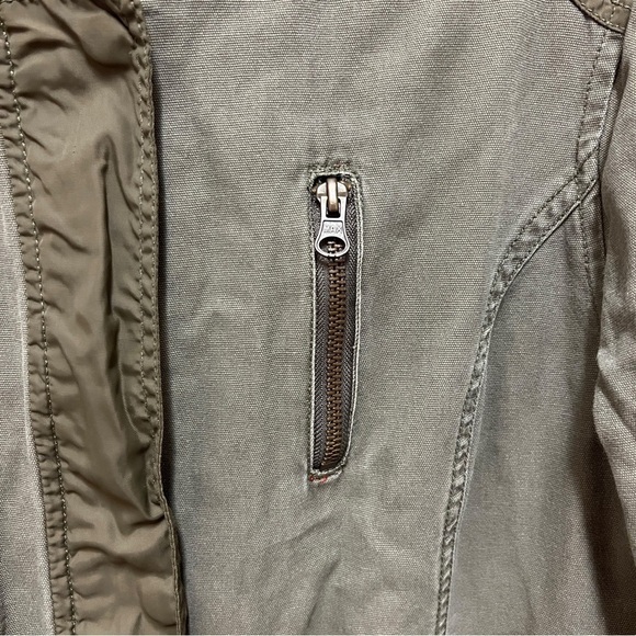 AMERICAN RAG Army Green Utility Hooded Jacket, Size Large - Picture 14 of 16